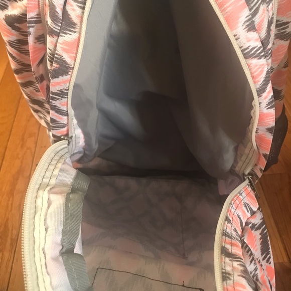 Trans By JanSport 17" SuperMax Backpack Gray/Coral - Picture 5 of 8